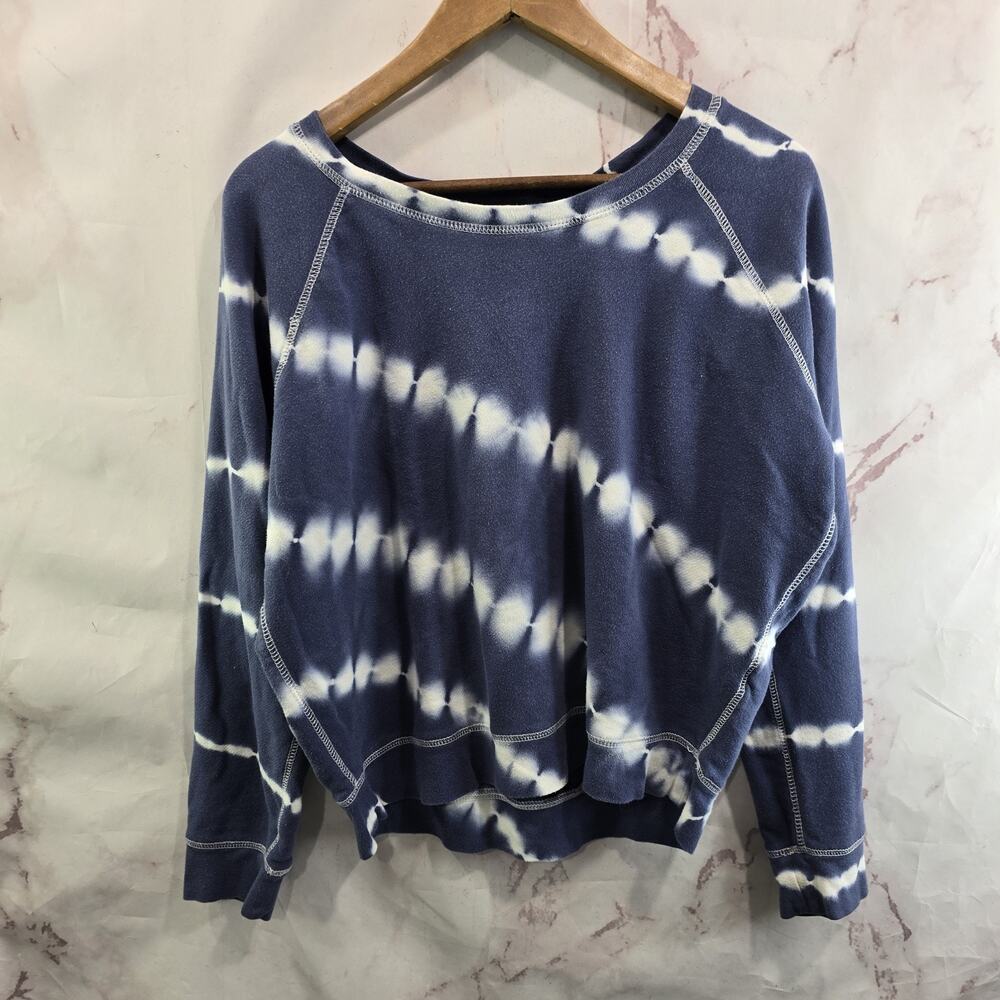 Rails Sweatshirt Womens Medium Blue Theo Sapphire Tie Dye Pullover Lightweight